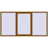 Ціноутворення Вікна 2700x1400 мм REHAU Euro 60 GOLDEN OAK з двох сторін