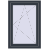 Ціноутворення Вікна 700x1025 мм REHAU SYNEGO MD ANTHRACITE_GREY_STRUKTURAL з двох сторін