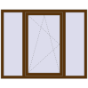 Ціноутворення Вікна 1500x1200 мм REHAU Euro 60 WALNUT з двох сторін