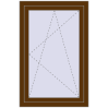 Ціноутворення Вікна 800x1180 мм REHAU SYNEGO MD WALNUT з двох сторін