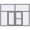 Ціноутворення Вікна 2000x1500 мм Altest Pony 375 RAL 9007 Grey aluminium з двох сторін