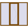 Ціноутворення Вікна 1800x1540 мм REHAU Euro 70 GOLDEN OAK ззовні