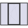 Ціноутворення Вікна 2180x1800 мм REHAU Brillant-Design ANTHRACITE_GREY_GLATT з двох сторін