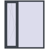 Ціноутворення Вікна 1500x1800 мм REHAU Euro 70 ANTHRACITE_GREY_STRUKTURAL з двох сторін