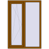 Ціноутворення Вікна 1005x1450 мм REHAU Euro 60 GOLDEN OAK з двох сторін