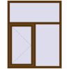 Ціноутворення Вікна 1200x1500 мм REHAU Euro 60 WALNUT ззовні