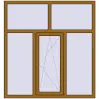 Ціноутворення Вікна 1500x1600 мм REHAU Brillant-Design LIGHT_OAK з двох сторін