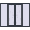 Ціноутворення Вікна 2000x1600 мм REHAU Euro 70 ANTHRACITE_GREY_STRUKTURAL з двох сторін