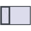 Ціноутворення Вікна 1920x1200 мм REHAU Euro 70 ANTHRACITE_GREY_STRUKTURAL з двох сторін