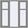 Ціноутворення Вікна 1500x1500 мм Altest Pony 375 RAL 9007 Grey aluminium з двох сторін