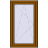 Ціноутворення Вікна 700x1200 мм REHAU Euro 70 GOLDEN OAK з двох сторін