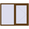 Ціноутворення Вікна 1400x1100 мм REHAU Euro 70 WALNUT ззовні