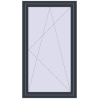 Ціноутворення Вікна 900x1600 мм REHAU SYNEGO MD ANTHRACITE_GREY_STRUKTURAL ззовні