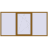 Ціноутворення Вікна 2700x1400 мм REHAU Euro 60 LIGHT_OAK з двох сторін