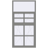 Ціноутворення Вікна 1200x2400 мм Altest Pony 375 RAL 9007 Grey aluminium з двох сторін
