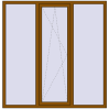 Ціноутворення Вікна 1750x1800 мм REHAU Euro 70 GOLDEN OAK з двох сторін