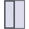 Ціноутворення Вікна 1600x2200 мм REHAU SYNEGO MD ANTHRACITE_GREY_STRUKTURAL з двох сторін