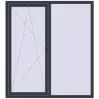 Ціноутворення Вікна 1500x1650 мм REHAU Euro 70 ANTHRACITE_GREY_STRUKTURAL ззовні
