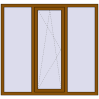 Ціноутворення Вікна 1600x1500 мм REHAU Euro 60 GOLDEN OAK з двох сторін