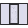 Ціноутворення Вікна 1760x1400 мм REHAU Euro 70 ANTHRACITE_GREY_GLATT з двох сторін