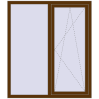 Ціноутворення Вікна 1300x1500 мм REHAU Euro 60 WALNUT з двох сторін
