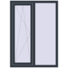 Ціноутворення Вікна 1010x1400 мм REHAU Euro 70 ANTHRACITE_GREY_STRUKTURAL ззовні
