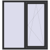 Ціноутворення Вікна 1300x1400 мм REHAU Euro 60 ANTHRACITE_GREY_GLATT з двох сторін