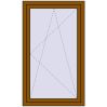 Ціноутворення Вікна 850x1440 мм REHAU Euro 60 GOLDEN OAK з двох сторін