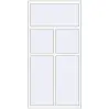 Ціноутворення Вікна 1000x2000 мм Altest Pony 375 RAL 9016 Traffic white з двох сторін