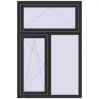 Ціноутворення Вікна 1000x1500 мм REHAU Euro 60 ANTHRACITE_GREY_GLATT з двох сторін