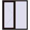 Ціноутворення Вікна 1300x1500 мм REHAU Euro 70 BLACK_BROWN з двох сторін