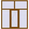 Ціноутворення Вікна 1500x1600 мм REHAU Brillant-Design GOLDEN OAK з двох сторін