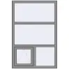 Ціноутворення Вікна 1000x1500 мм Altest Pony 375 RAL 9007 Grey aluminium з двох сторін