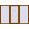 Ціноутворення Вікна 1900x1300 мм REHAU Euro 70 GOLDEN OAK з двох сторін