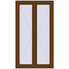 Ціноутворення Вікна 940x1670 мм REHAU Euro 70 WALNUT з двох сторін