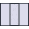 Ціноутворення Вікна 3000x2400 мм REHAU Brillant-Design ANTHRACITE_GREY_STRUKTURAL з двох сторін