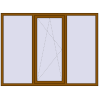 Ціноутворення Вікна 2000x1499 мм REHAU Euro 70 GOLDEN OAK з двох сторін