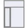 Ціноутворення Вікна 1500x2000 мм Altest Pony 375 RAL 9007 Grey aluminium з двох сторін
