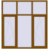 Ціноутворення Вікна 1900x2000 мм REHAU Euro 60 GOLDEN OAK з двох сторін