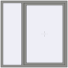 Ціноутворення Вікна 1500x1500 мм Altest Pony 375 RAL 9007 Grey aluminium з двох сторін