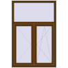 Ціноутворення Вікна 1000x1500 мм REHAU Euro 60 WALNUT з двох сторін