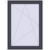 Ціноутворення Вікна 950x1370 мм REHAU Euro 70 ANTHRACITE_GREY_STRUKTURAL з двох сторін