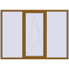 Ціноутворення Вікна 2200x1600 мм REHAU Euro 60 LIGHT_OAK з двох сторін