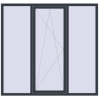 Ціноутворення Вікна 1900x1800 мм REHAU Euro 70 ANTHRACITE_GREY_STRUKTURAL з двох сторін