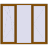 Ціноутворення Вікна 2100x1800 мм REHAU Euro 70 GOLDEN OAK з двох сторін