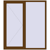 Ціноутворення Вікна 1450x1655 мм REHAU Euro 70 WALNUT з двох сторін