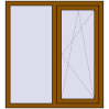 Ціноутворення Вікна 1100x1200 мм REHAU Euro 60 GOLDEN OAK з двох сторін