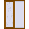 Ціноутворення Вікна 1100x1500 мм REHAU Euro 60 GOLDEN OAK ззовні