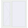 Ціноутворення Вікна 1350x1500 мм Altest Pony 375 RAL 9016 Traffic white з двох сторін