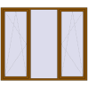 Ціноутворення Вікна 2204x1860 мм REHAU Euro 60 GOLDEN OAK з двох сторін